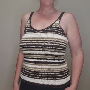 Gap Striped Knit Tank-Size M